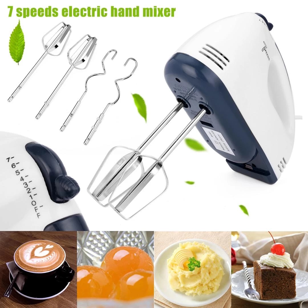 180 W Scarlett - Electric Egg Beater and Dough Mixer for Cake Cream and Other Baking Item with 4 Stirrers