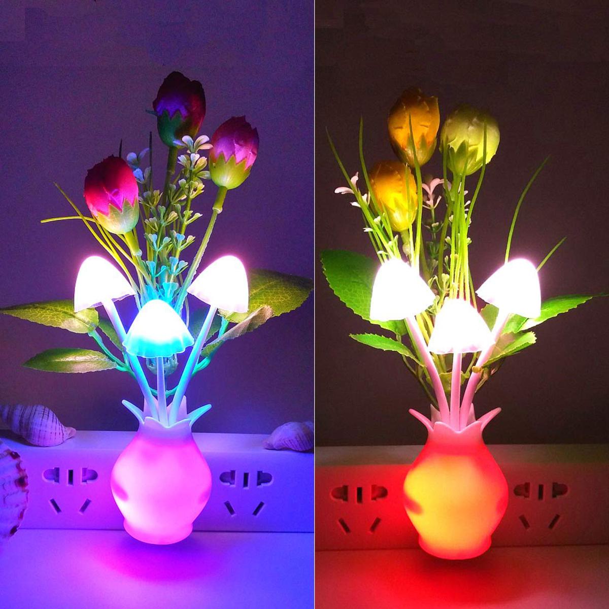 Romantic LED Mushroom Night Light - Multi-Color
