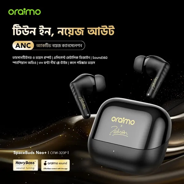 Oraimo Space Buds Neo+ ANC Spatial Audio True Wireless Earphones