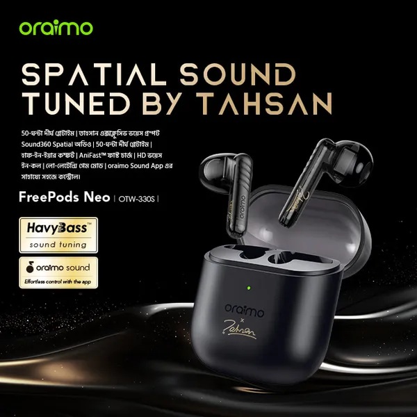 Oraimo FreePods Neo x Tahsan True Wireless Earbuds